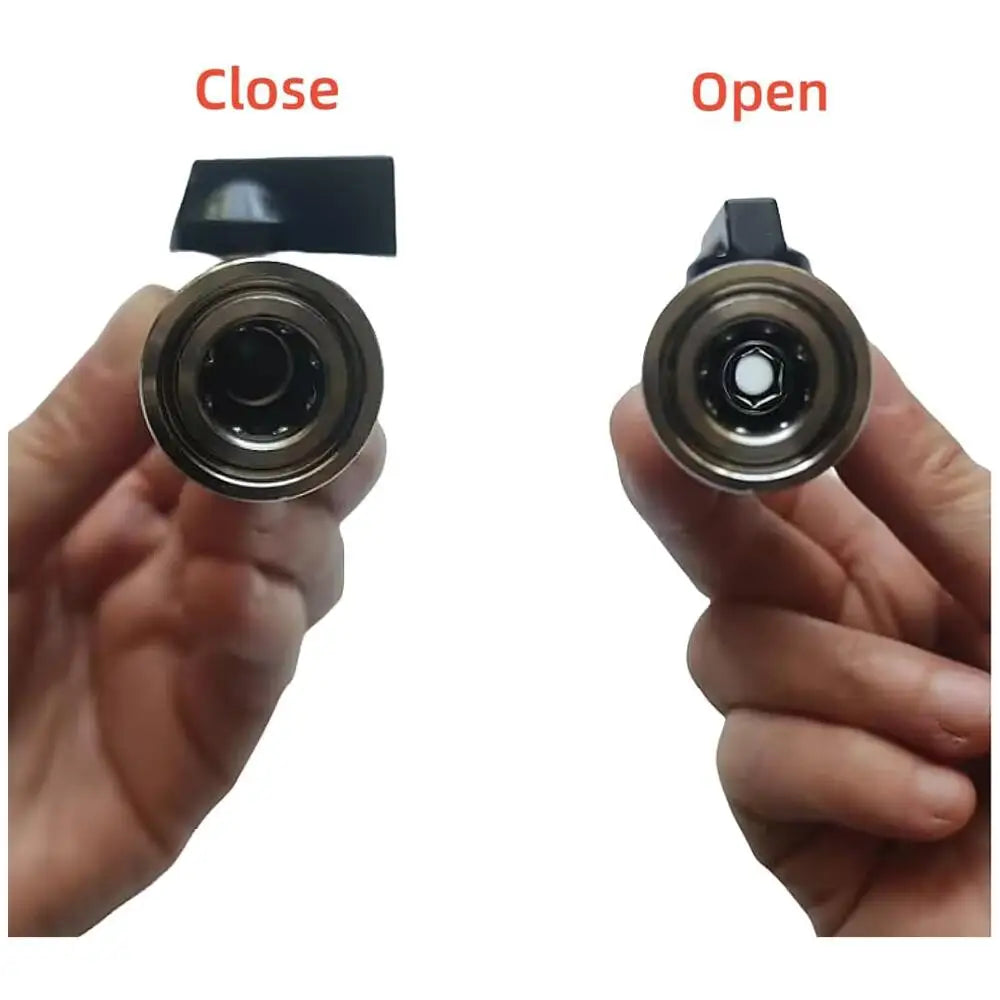 1/4" Ball Valve Quick Connector – Control High Pressure with a Click!