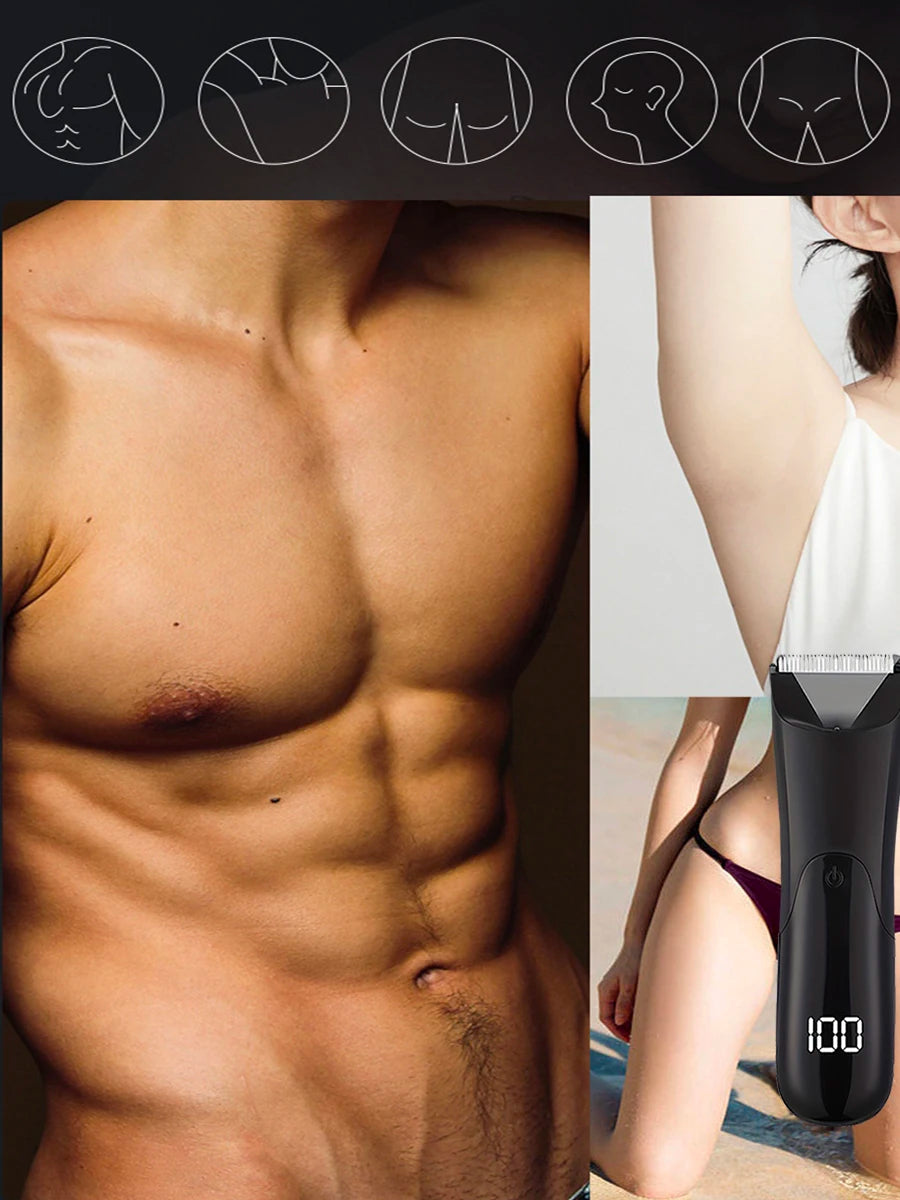 Men’s Full Body Hair Trimmer Epilator Groomer