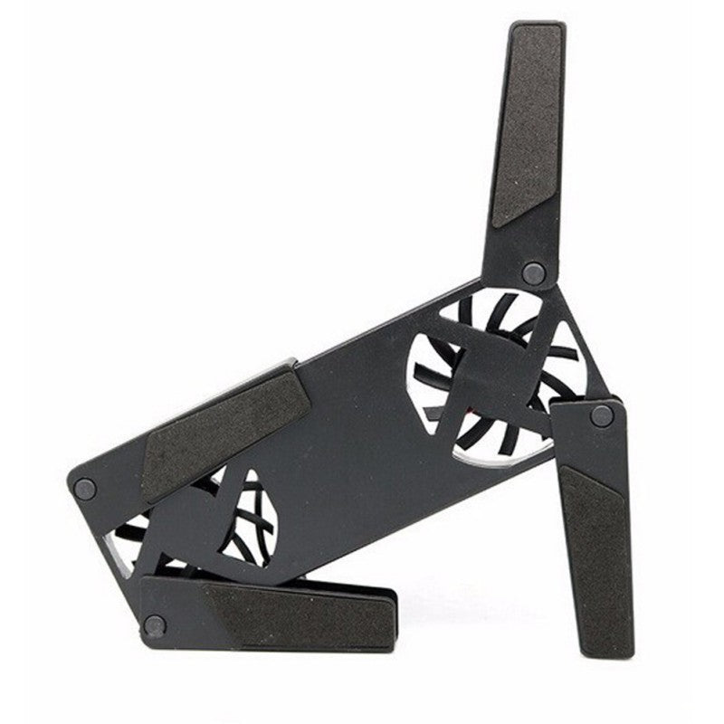 USB Laptop Cooling Pad – Dual-Fan Stand for 7–15”