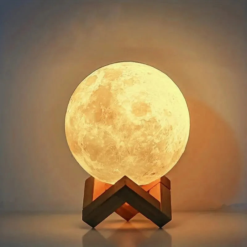 8cm DIY Galaxy Moon Lamp with Stand - Clickilix
