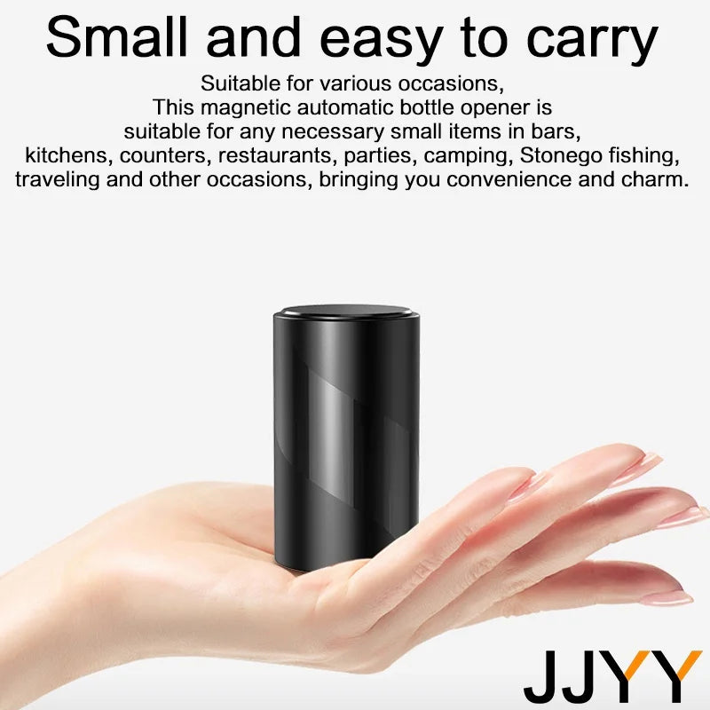 JJYY Black Poker Card Bottle Opener – Stylish & Functional Bar Tool