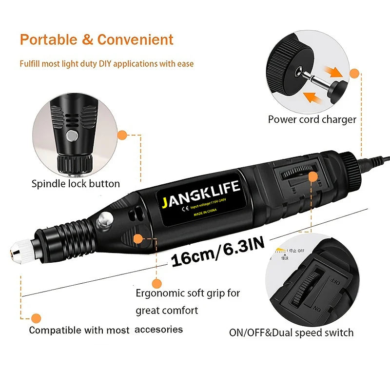 Mini Electric Engraving Pen – Precision Rotary Tool Kit