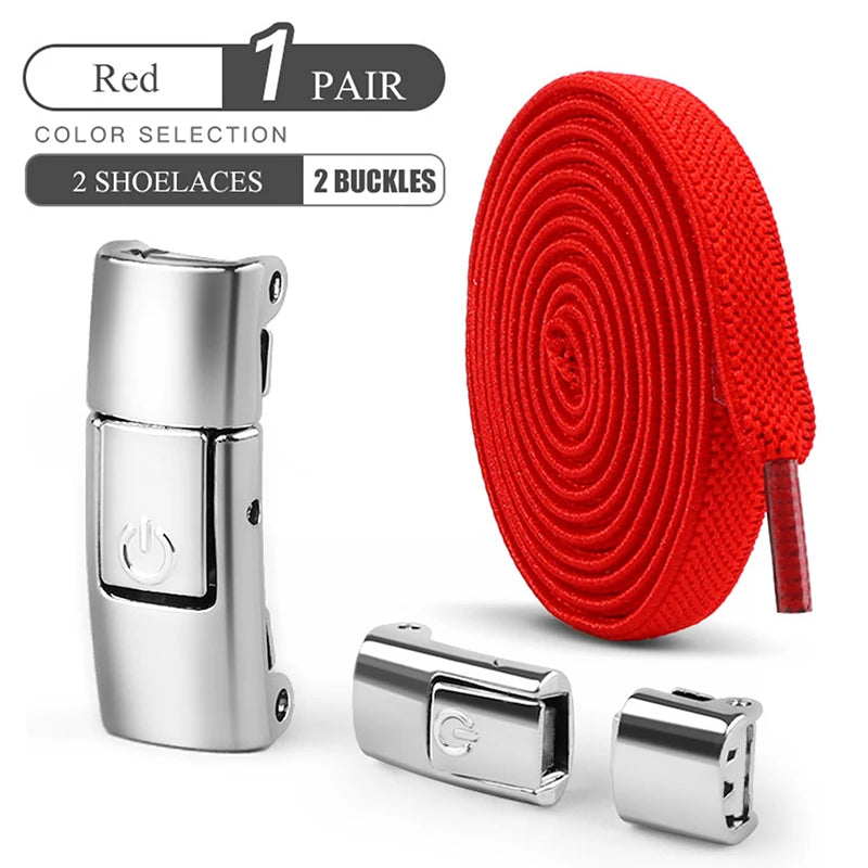 8mm No-Tie Elastic Shoelaces with Press Lock - Clickilix