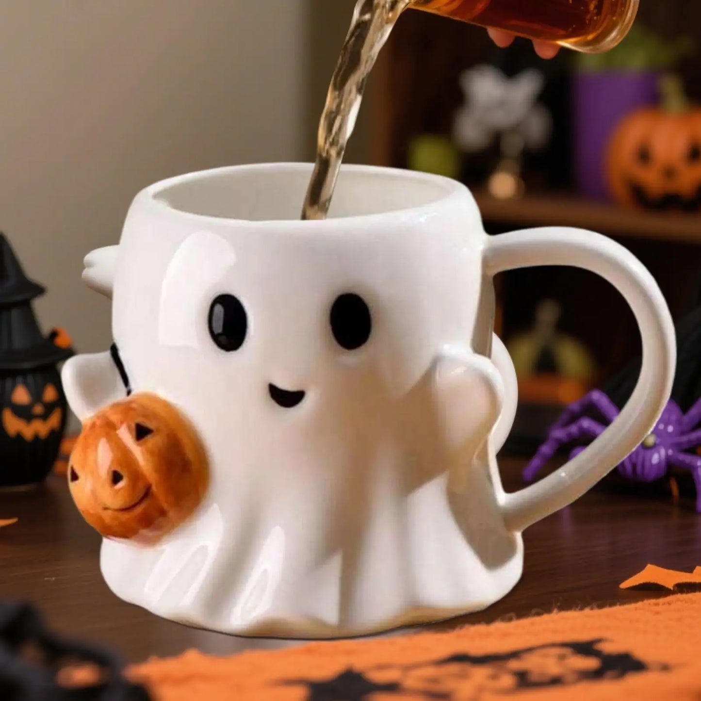 Halloween Ghost Ceramic Mug 600ML Funny Coffee Cup