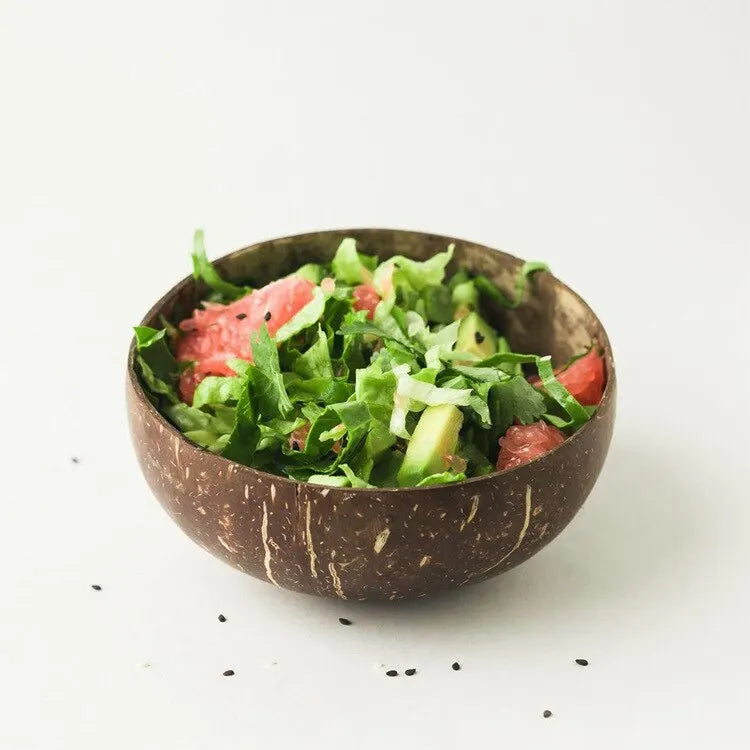 Natural Coconut Bowls for Serving & Salad