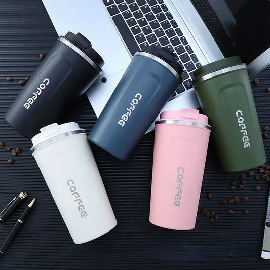 Stainless Steel Smart Coffee Tumbler with Intelligent Temperature Display