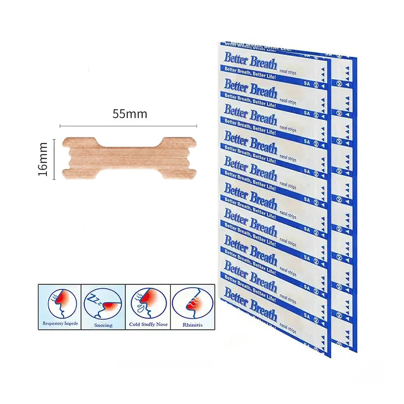 Breath-Improving Anti-Snore Nasal Strips Pack - Clickilix