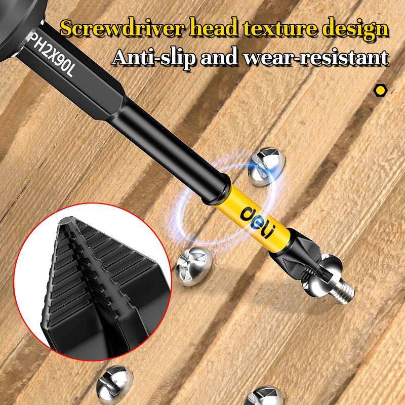 Anti-Slip Magnetic Screwdriver Bits Set – Precision Meets Power!