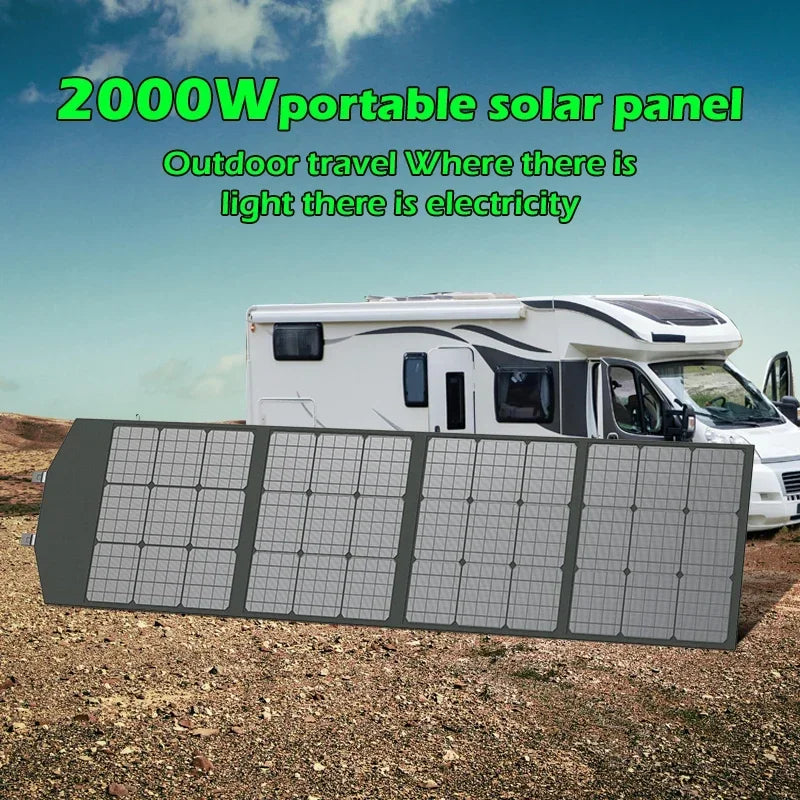 Flexible Foldable Portable Solar Panel Kit 500W-2000W