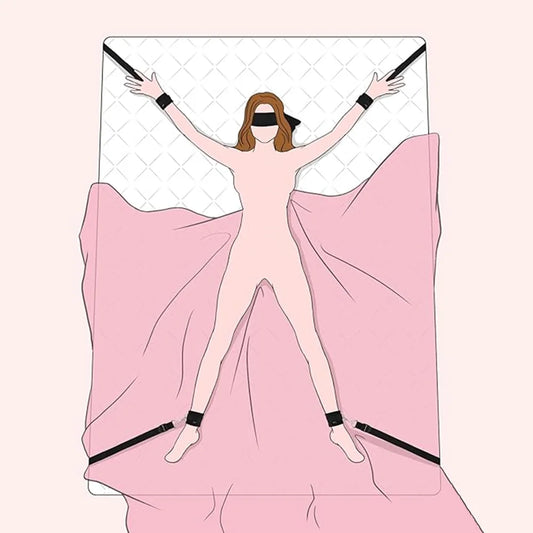 Under Mattress BDSM Bondage Restraint Kit