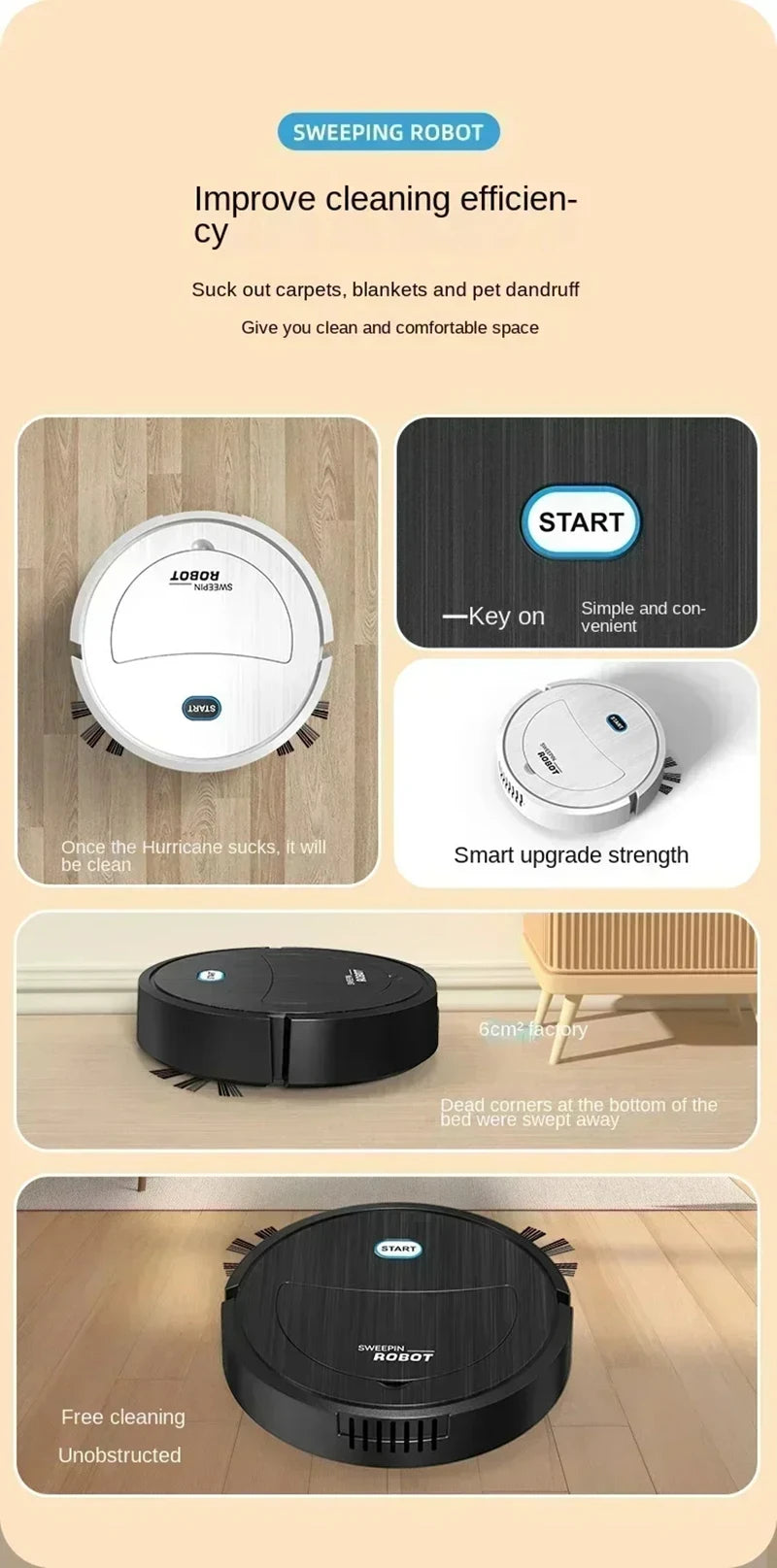 3-in-1 Smart Home Sweeping Robot