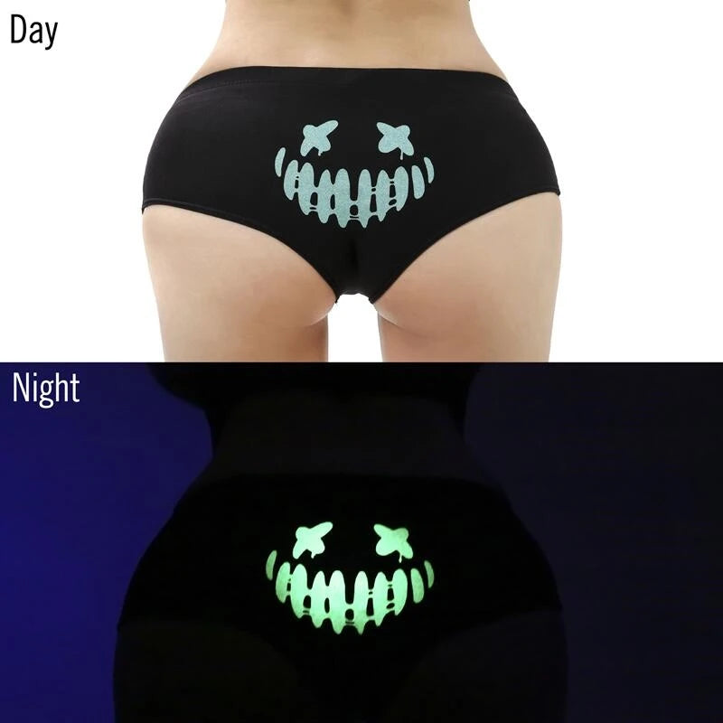 Sexy Fluorescent Skeleton Women’s Boxer Briefs