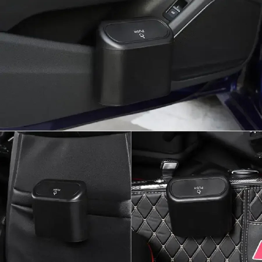 Portable Car Trash Can with Lid & Seal