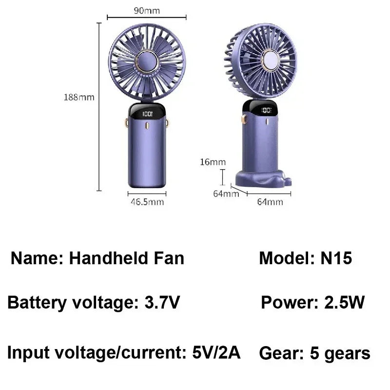 Portable Neck Air Conditioner Mini USB Fan
