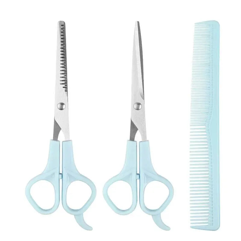 3PCS Professional Haircutting Scissors Set – Thin & Flat Trimmers