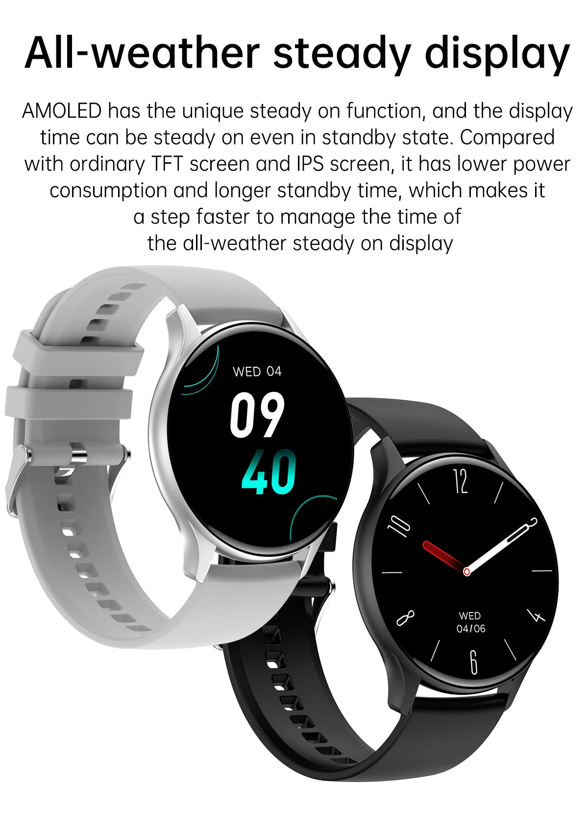 Smart Fitness Watch 1.43” Full Touch Screen