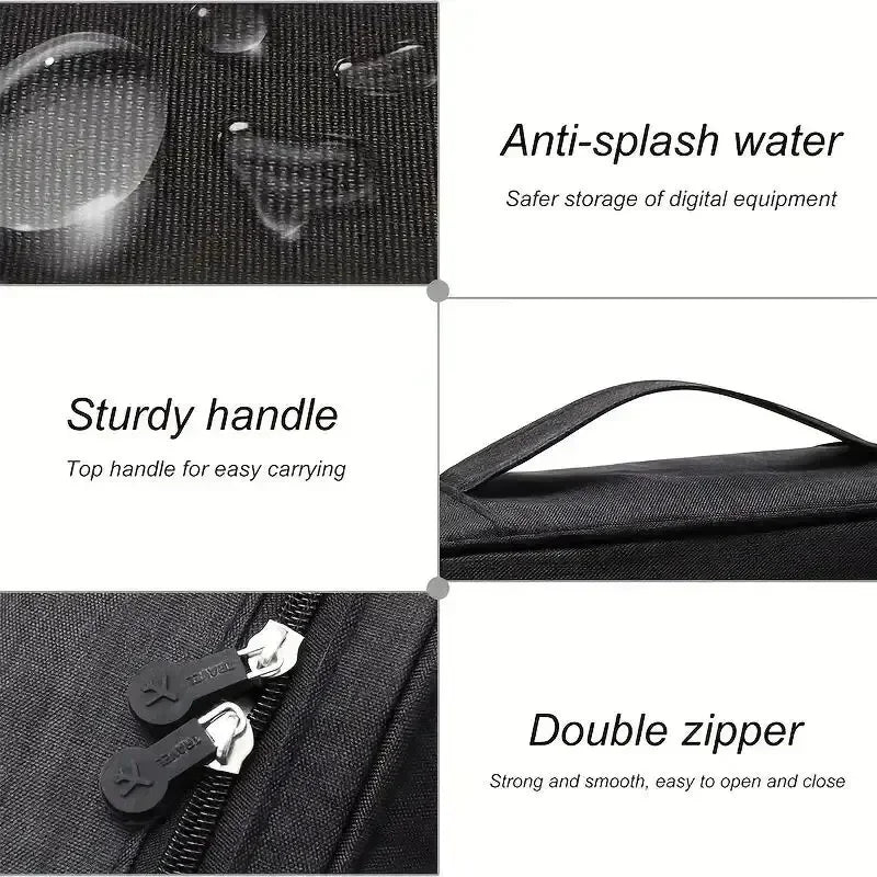 Waterproof Cable Organizer Travel Bag
