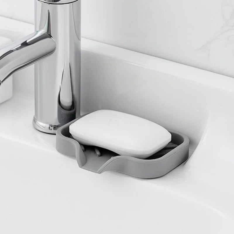 Silicone Sink Storage Tray with Drainage Rack