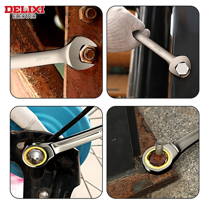 DELIXI Dual-Use Ratchet Wrench – Precision Power, Both Ways!