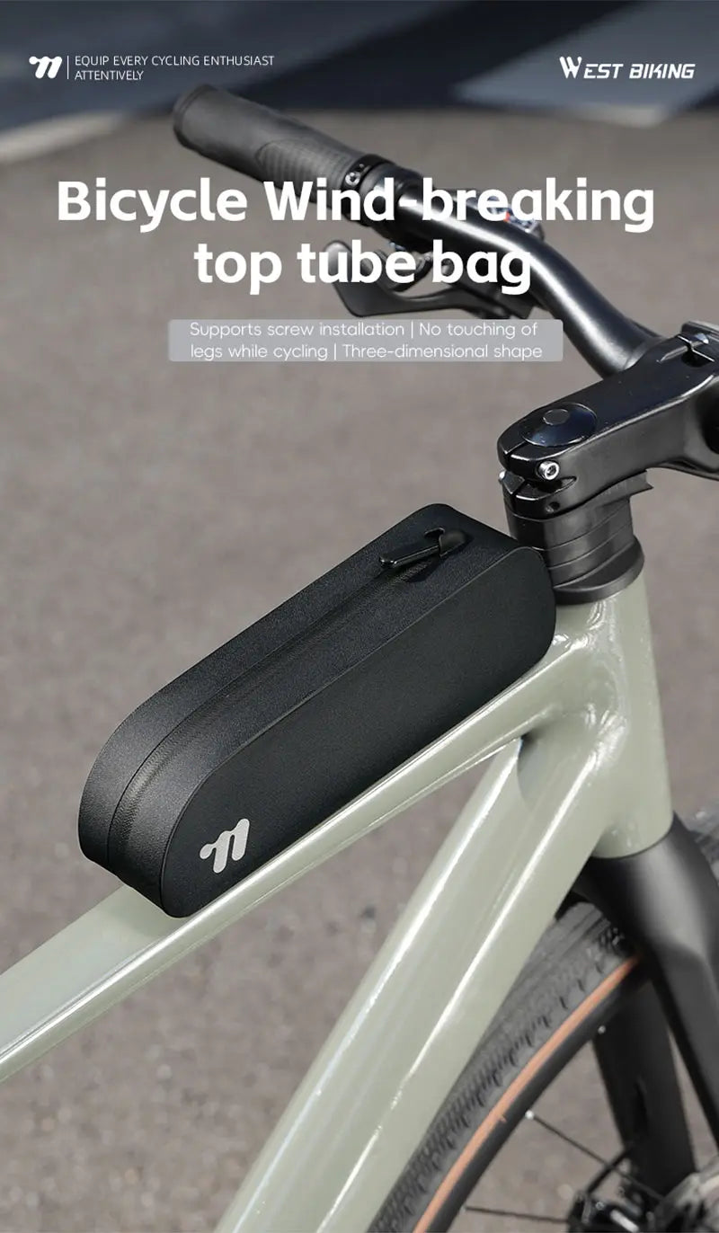 WEST BIKING Waterproof Top Tube Bike Bag