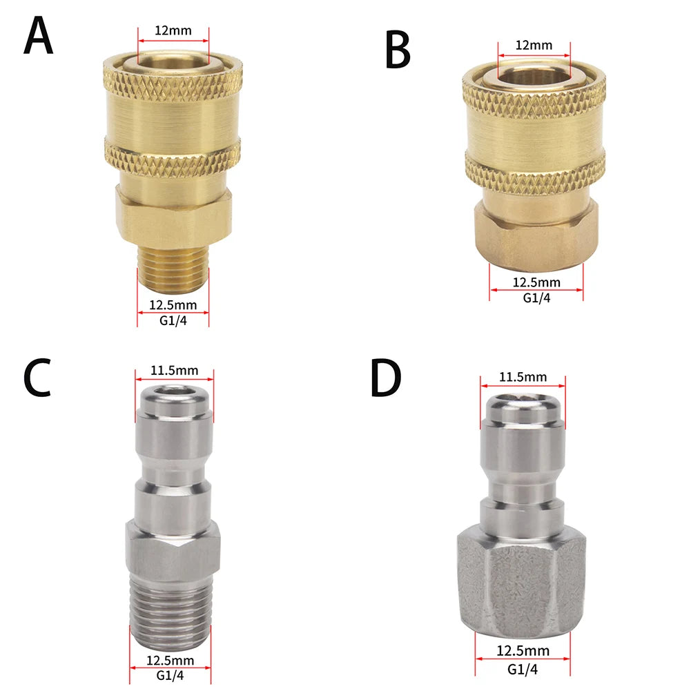 Quick Release Pressure Washer Adapter – Snap, Spray, Done!