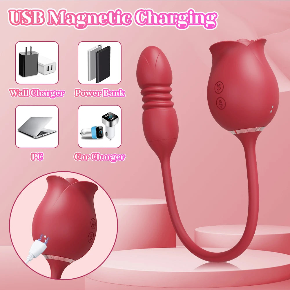 Rose-Sucking Vibrator G Spot Stimulator