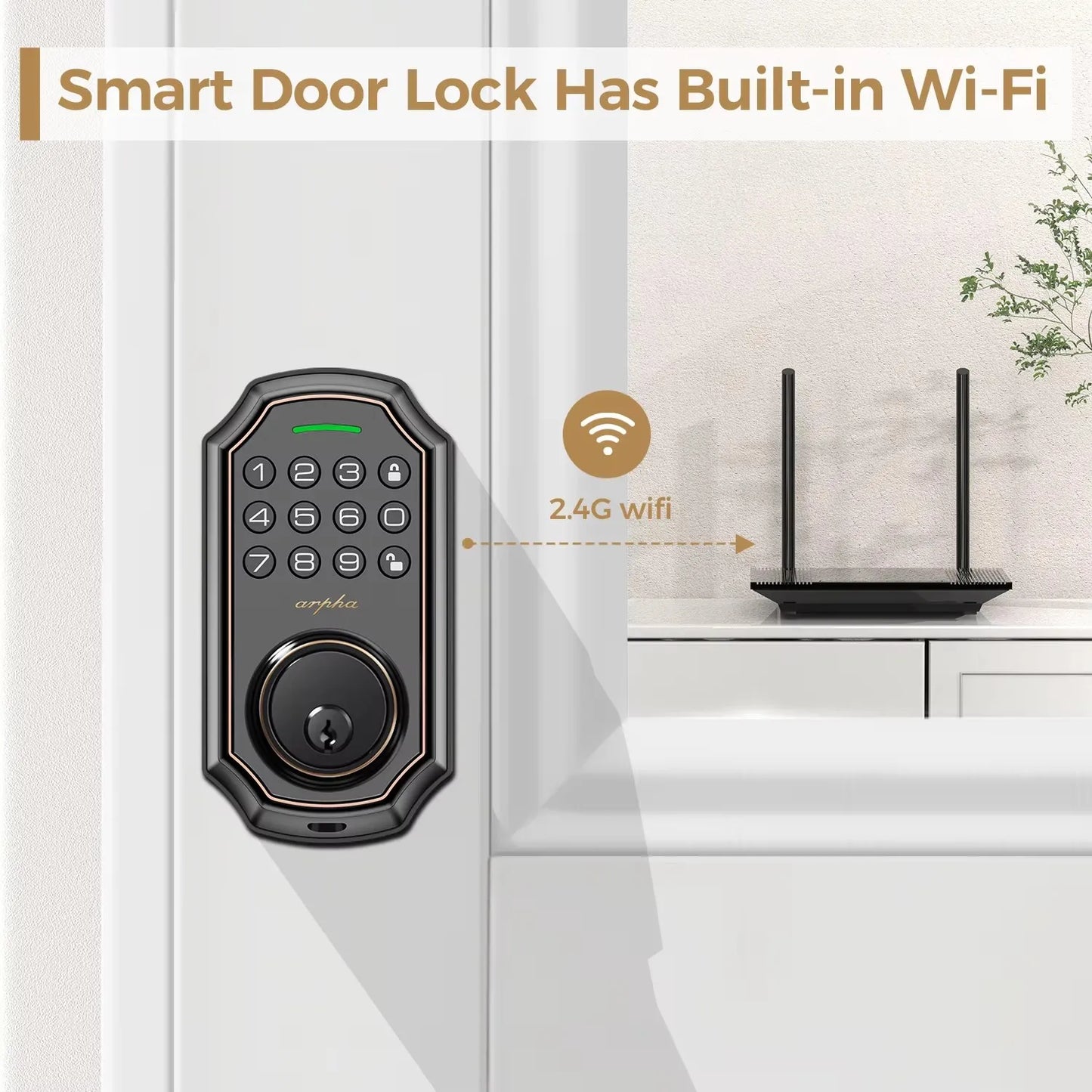 Arpha D180W WiFi Smart Door Lock Keypad