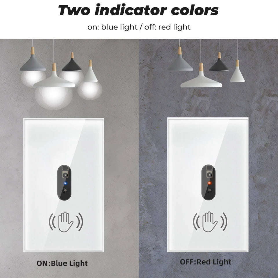 Infrared Hand Sweep Smart Wall Switch – Touchless Control