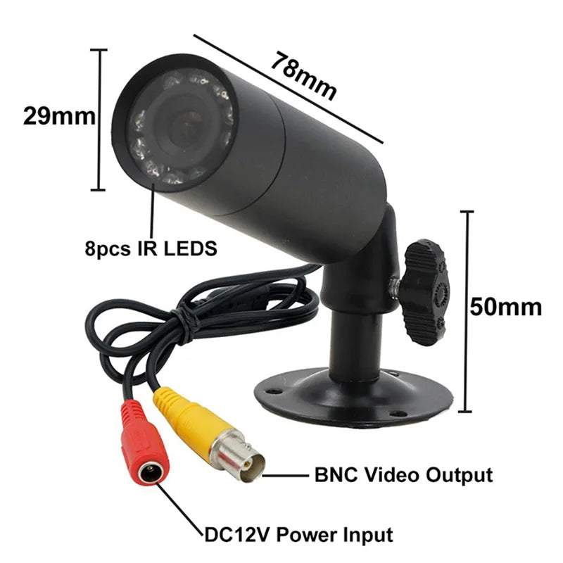Uvusee 1000TVL Mini Bullet CCTV Security Camera