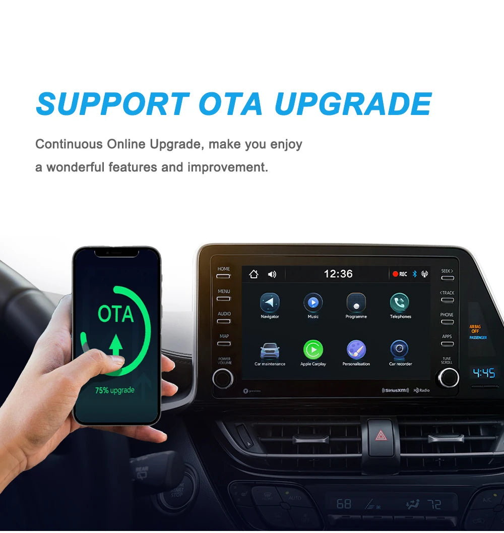 NEW 2in1 Mini  Wireless Carplay Adapter And Android Auto