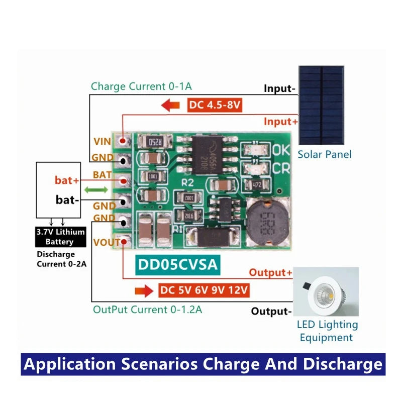 DC-DC Converter Boost Module for Lithium Battery