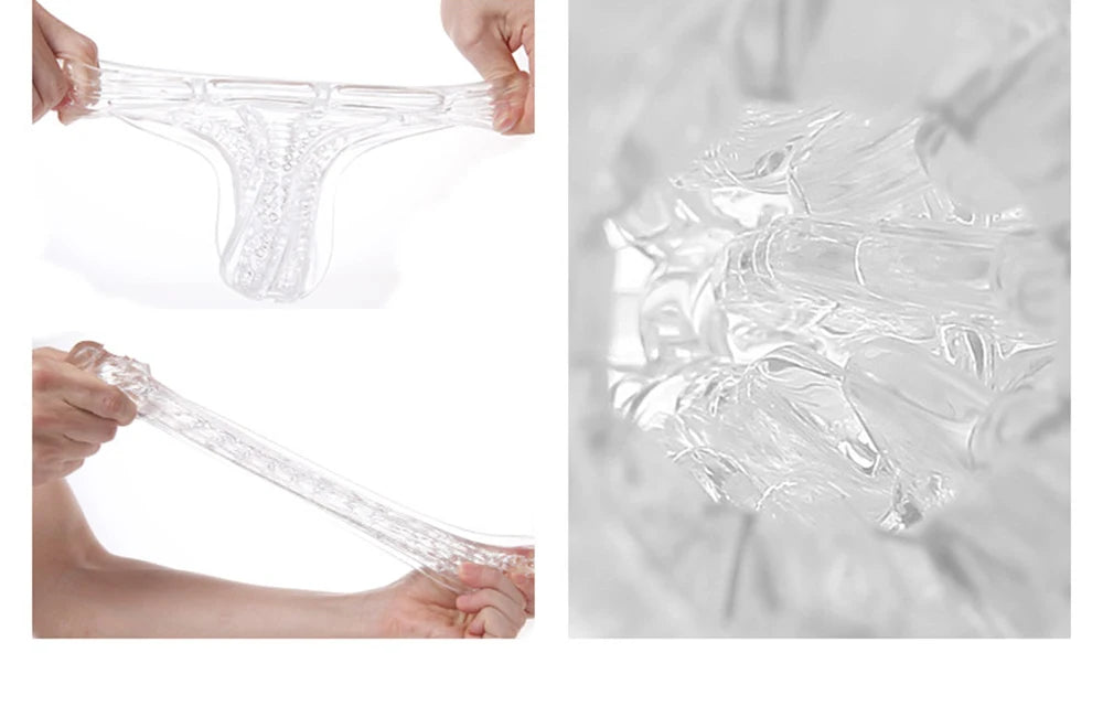 Transparent Pocket Vagina Masturbator for Men