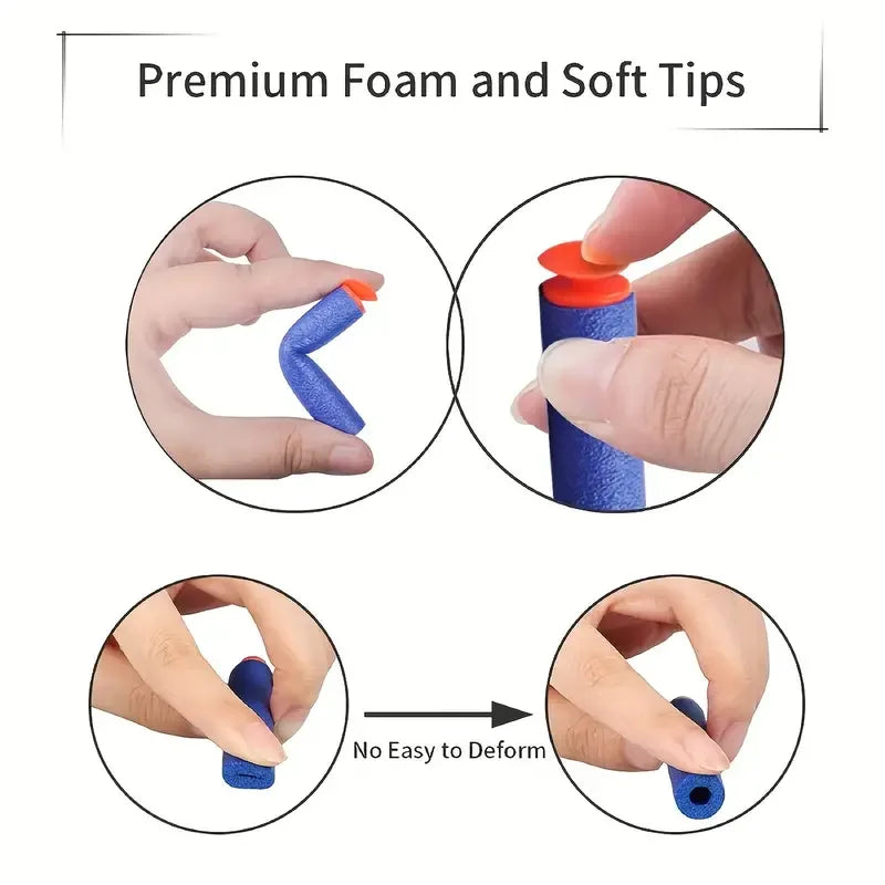 50/100PCS Soft Foam Darts for Toy Guns