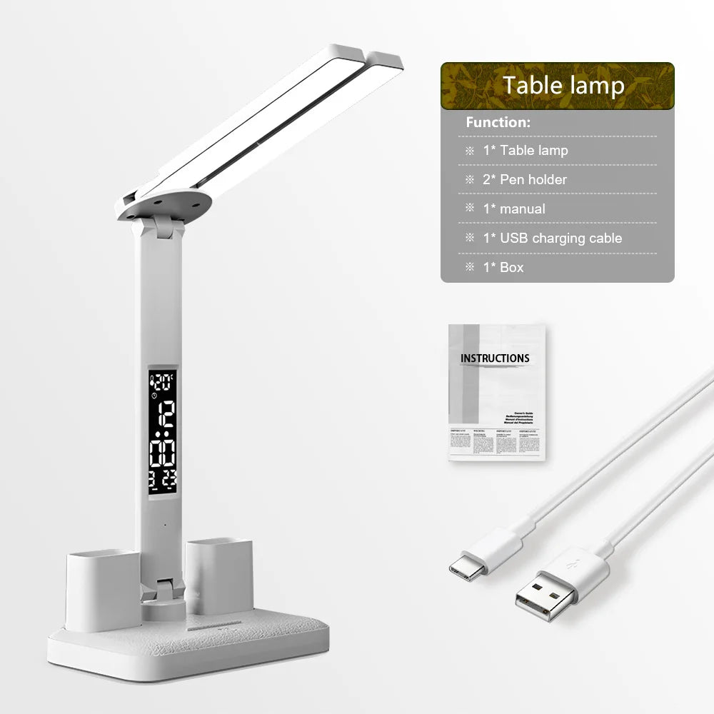 Smart Touch LED Desk Lamp Rechargeable for Study