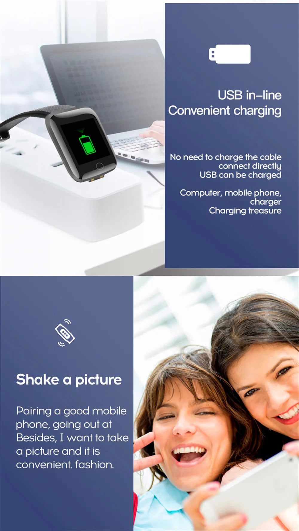 Multifunction D13 Smartwatch for All Ages
