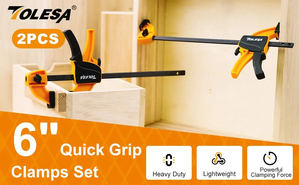 Secure your projects with TOLESA quick-change clamps!