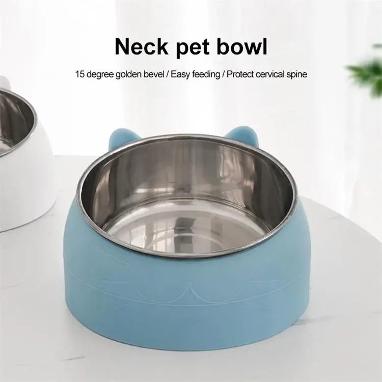 Stainless Steel Cat Feeding Bowl – Cute & Practical for Your Pet!