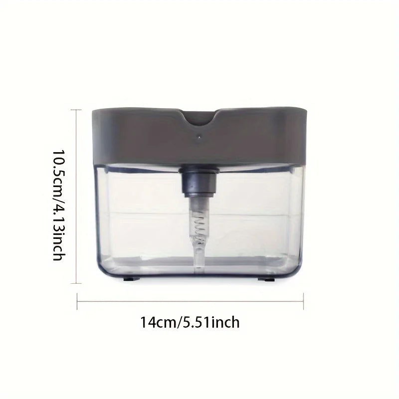 2-in-1 Kitchen Soap Dispenser with Sponge Holder