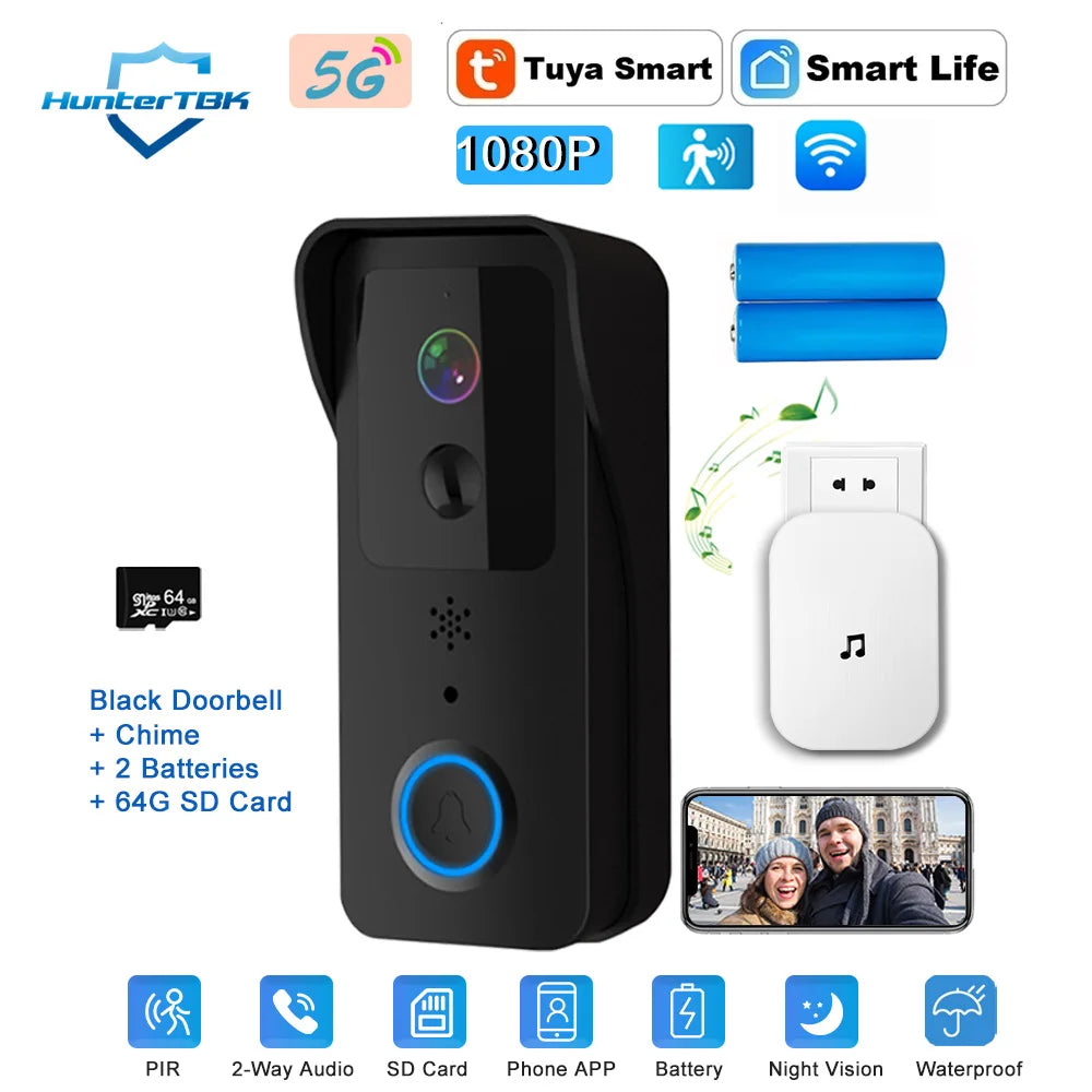 Tuya 5G WiFi Smart Video Doorbell