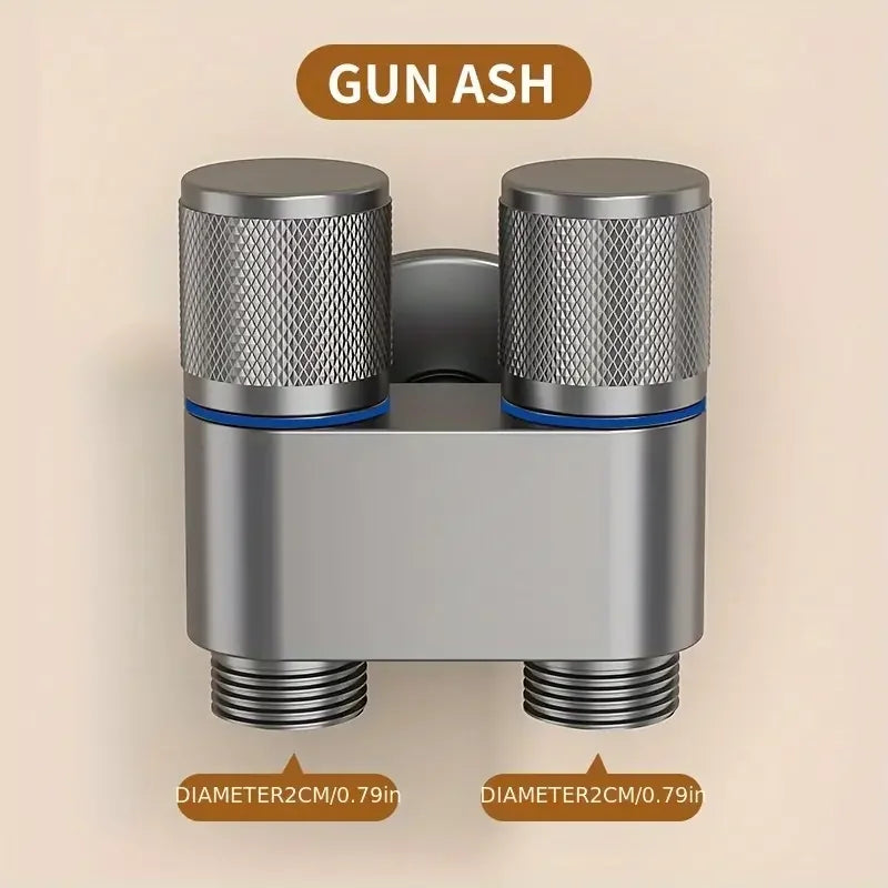 Control water flow with this stainless steel double outlet valve!