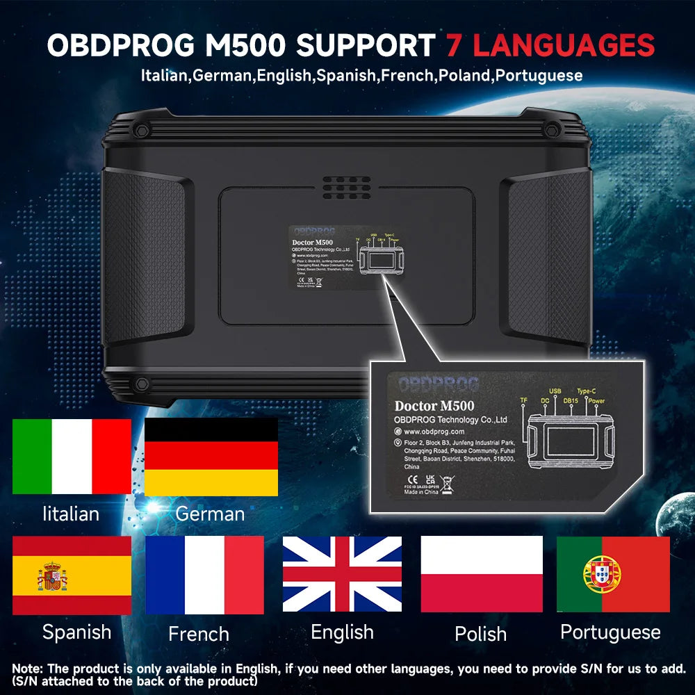 OBDPROG M500 Cluster Calibration Tool – Professional OBD2 Diagnostic & Adjustment Scanner