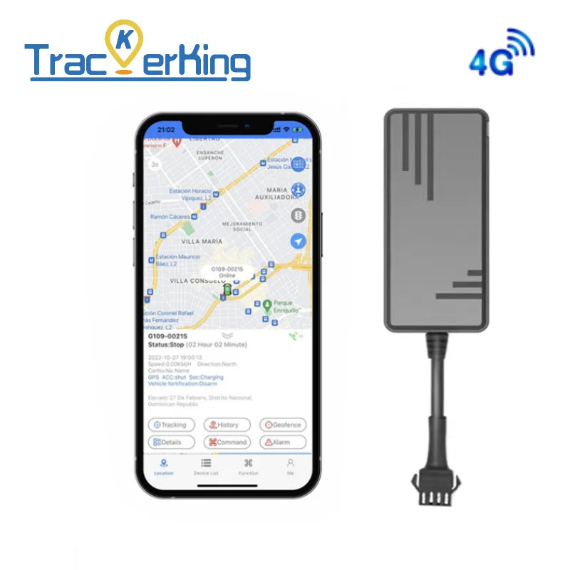 Protect your vehicle with Trackerking 4G J16 Mini GPS Tracker!