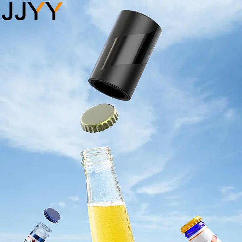 JJYY Black Poker Card Bottle Opener – Stylish & Functional Bar Tool