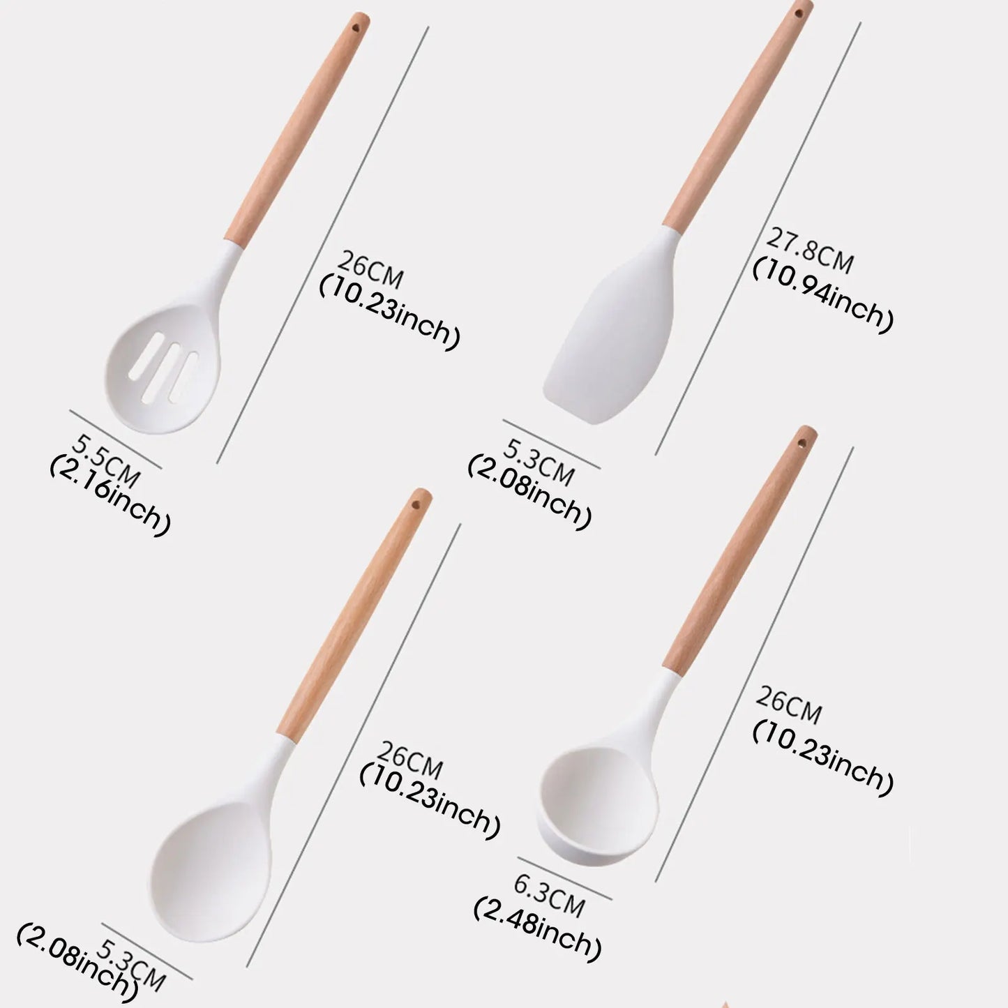 19-Piece Silicone Kitchen Utensil Set with Holder