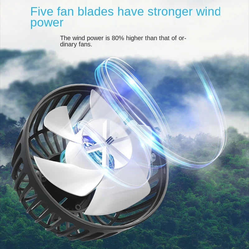 Dual Head Car USB Cooling Fan 3-Speed
