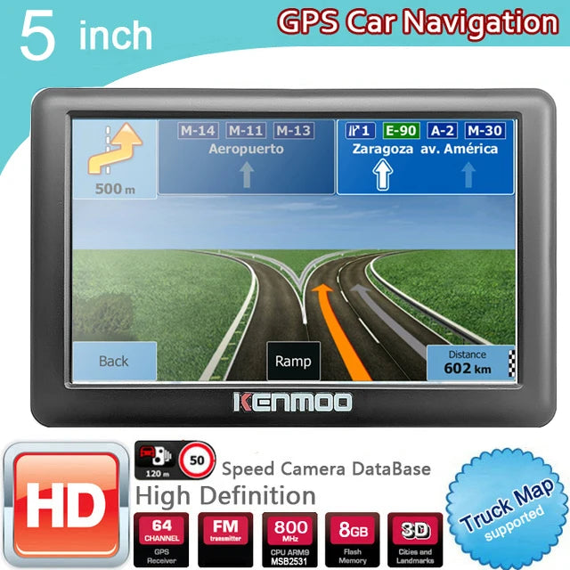 Explore with ease using this 5" HD GPS Navigator!