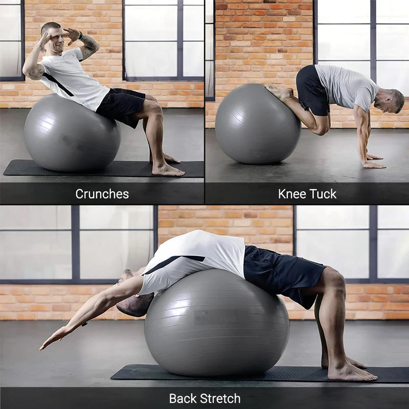 Anti-Burst Yoga Ball for Fitness & Rehab