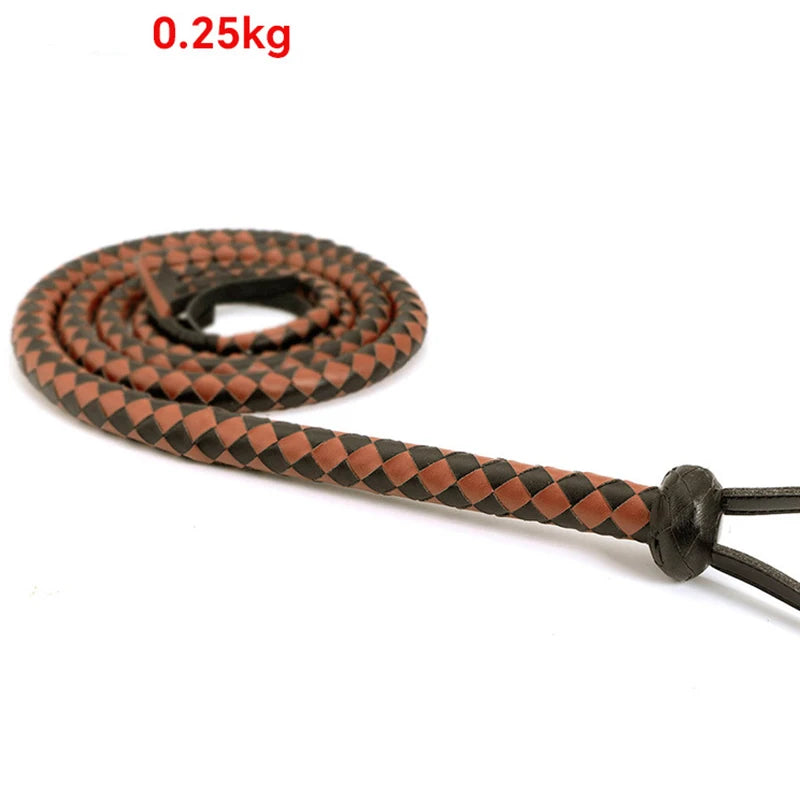 Genuine Cow Leather Bull Whip for Riding & Training