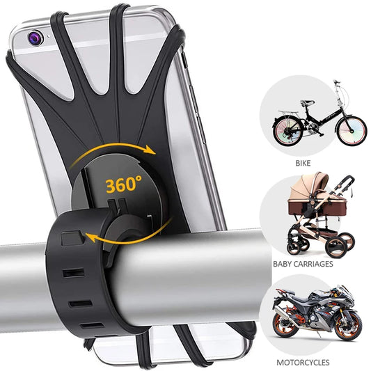Silicone Bike Phone Holder for MTB & Motorcycles