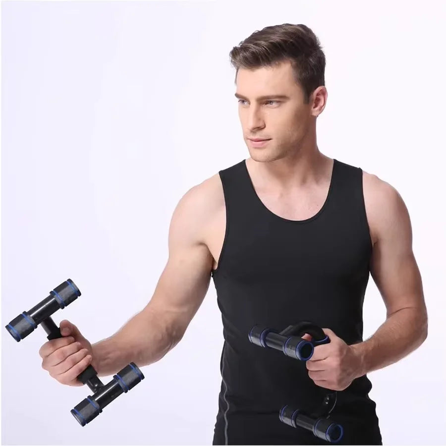 Anti slip push up H-shaped support bar